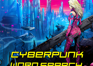 Cyberpunk Word Search for Teens and Adults
